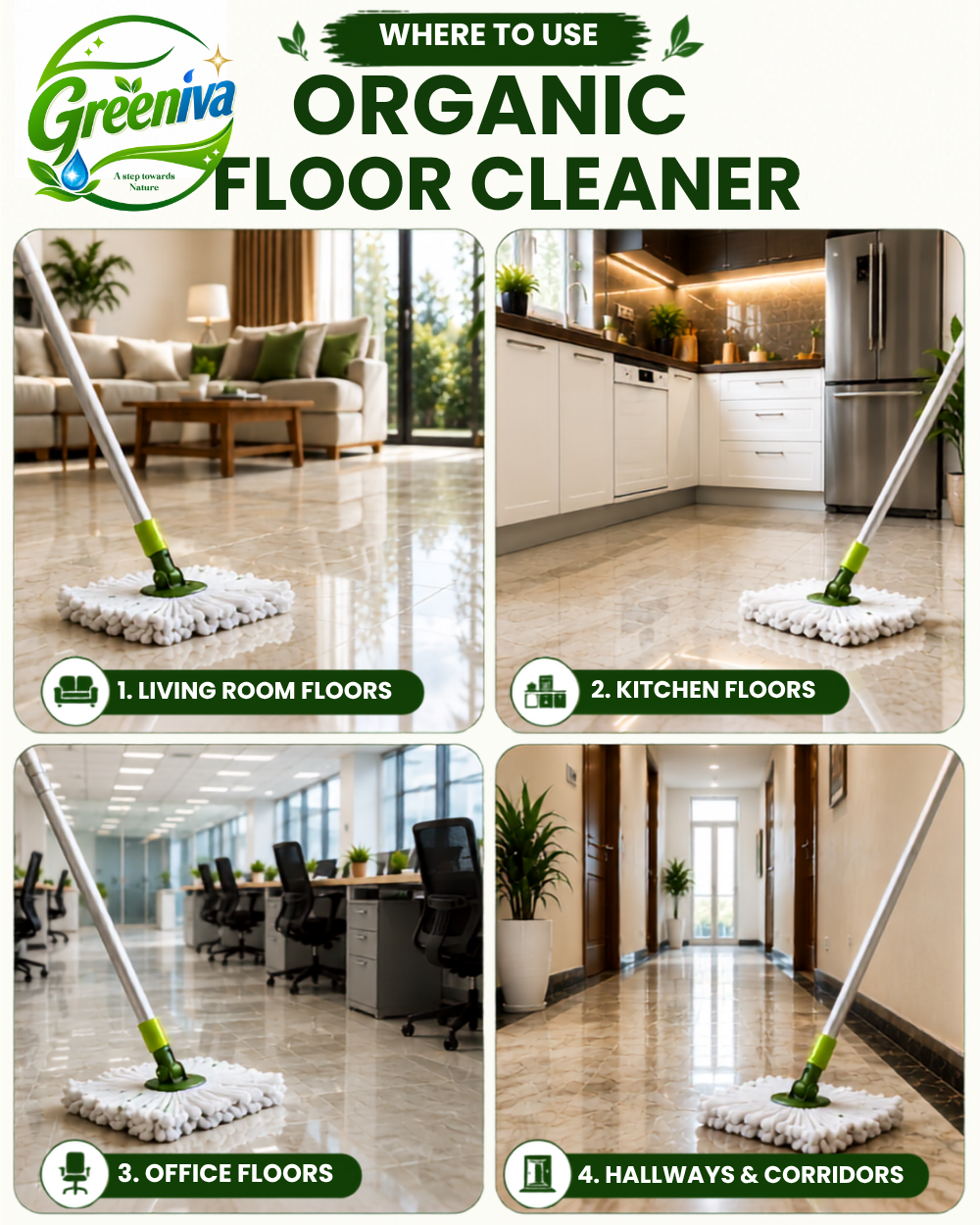 Organic Floor Cleaner (Neem & Herbal) purpose