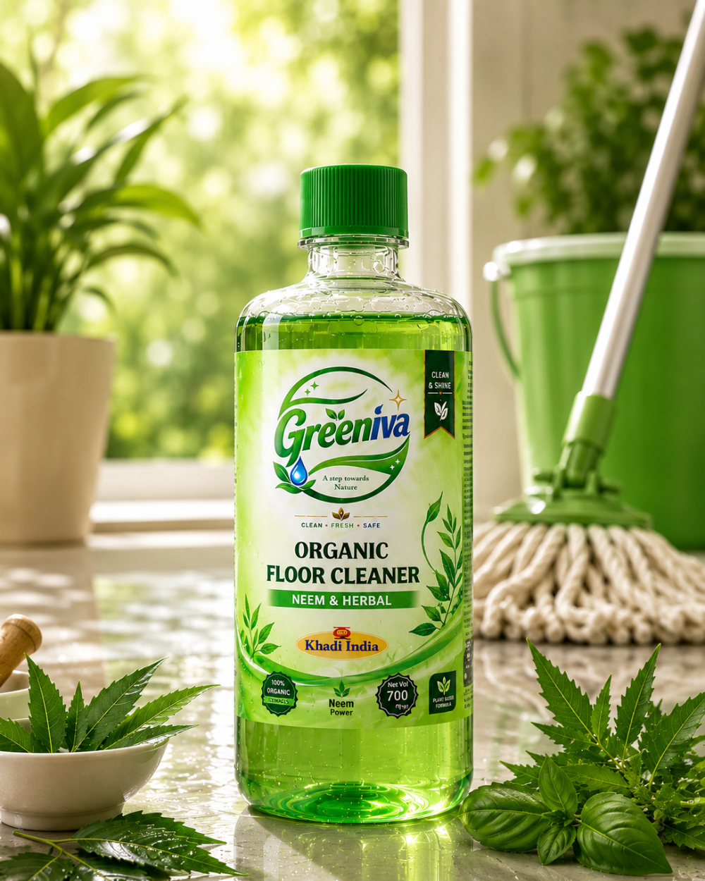 Organic Floor Cleaner (Neem & Herbal)